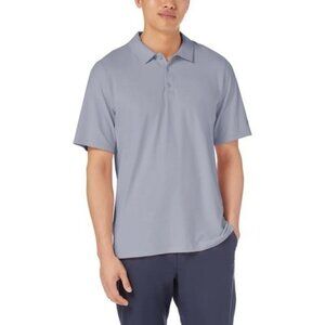 NEW Kirkland Signature Men's L Performance Polo Shirt UPF 50+ Gray